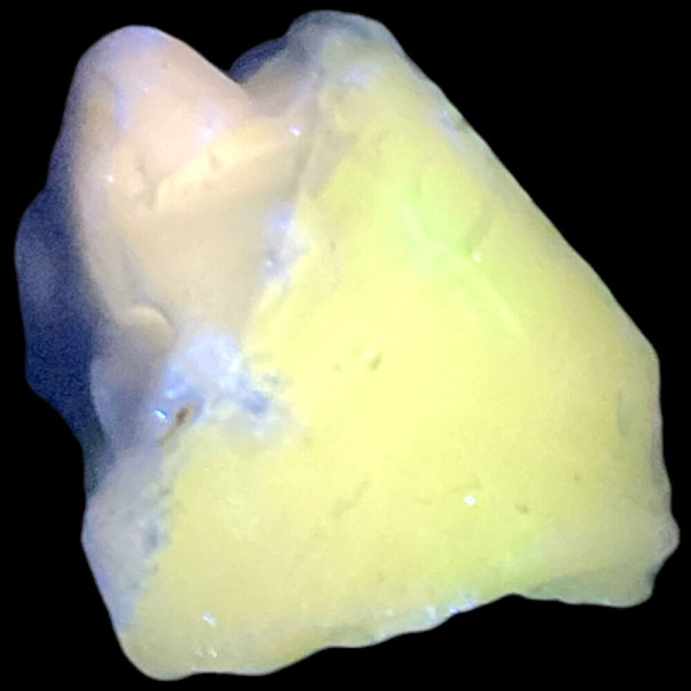 Lime Green Milk Glass Art Glass Cullet Glowing Manganese‎ Slag Glass #4GX295